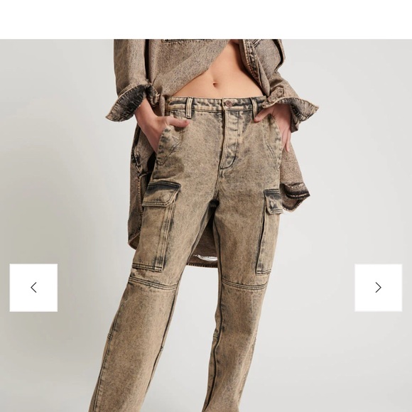 ONE TEASPOON Cargo Motion Denim Pants - Picture 2 of 14